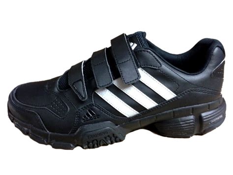 adidas lederturnschuhe mit klettverschluss für herren in schwarz|Adidas sneaker.